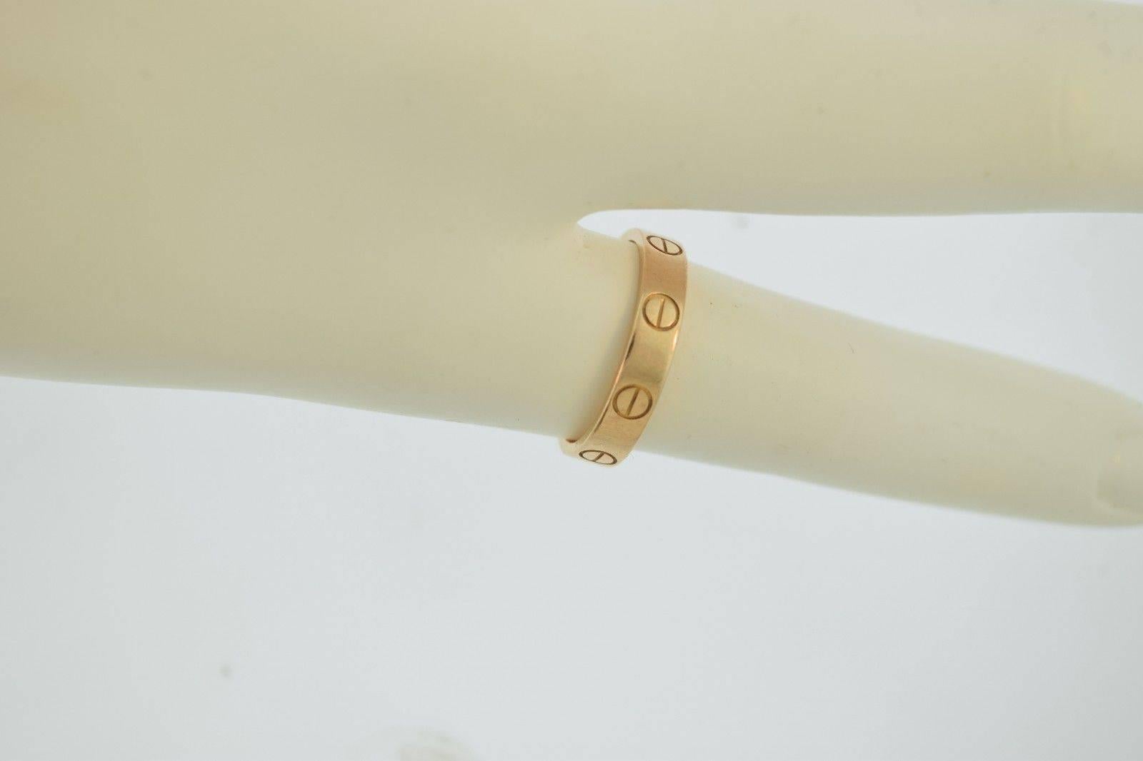 Women's or Men's Cartier LOVE Yellow Gold Ring For Sale