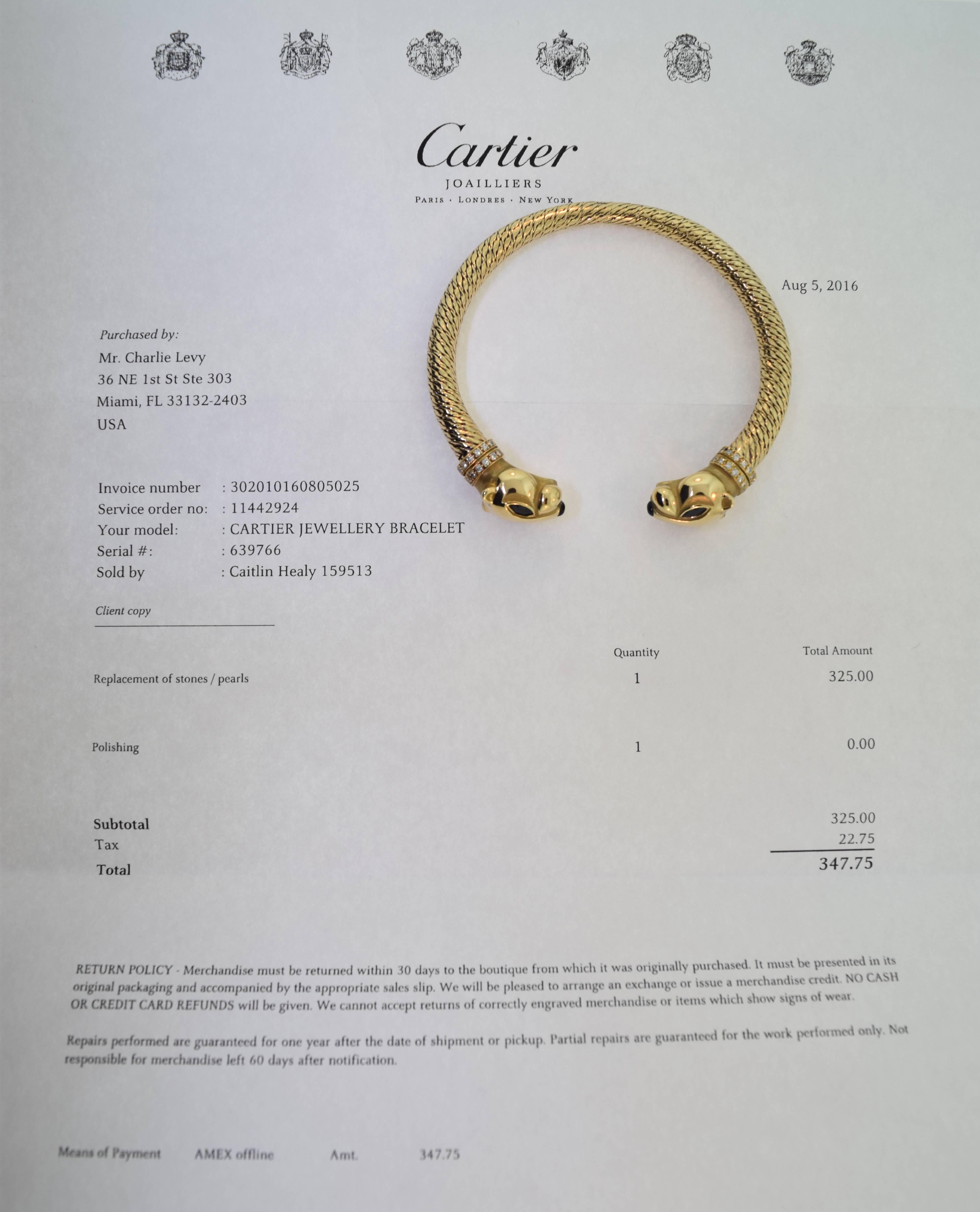 1990s Cartier Paris Sapphire Diamond Gold 