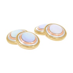Cartier Yellow Gold Mother-of-Pearl Cufflinks