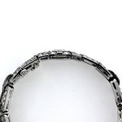 Cartier  Art Deco Diamond Platinum Bracelet