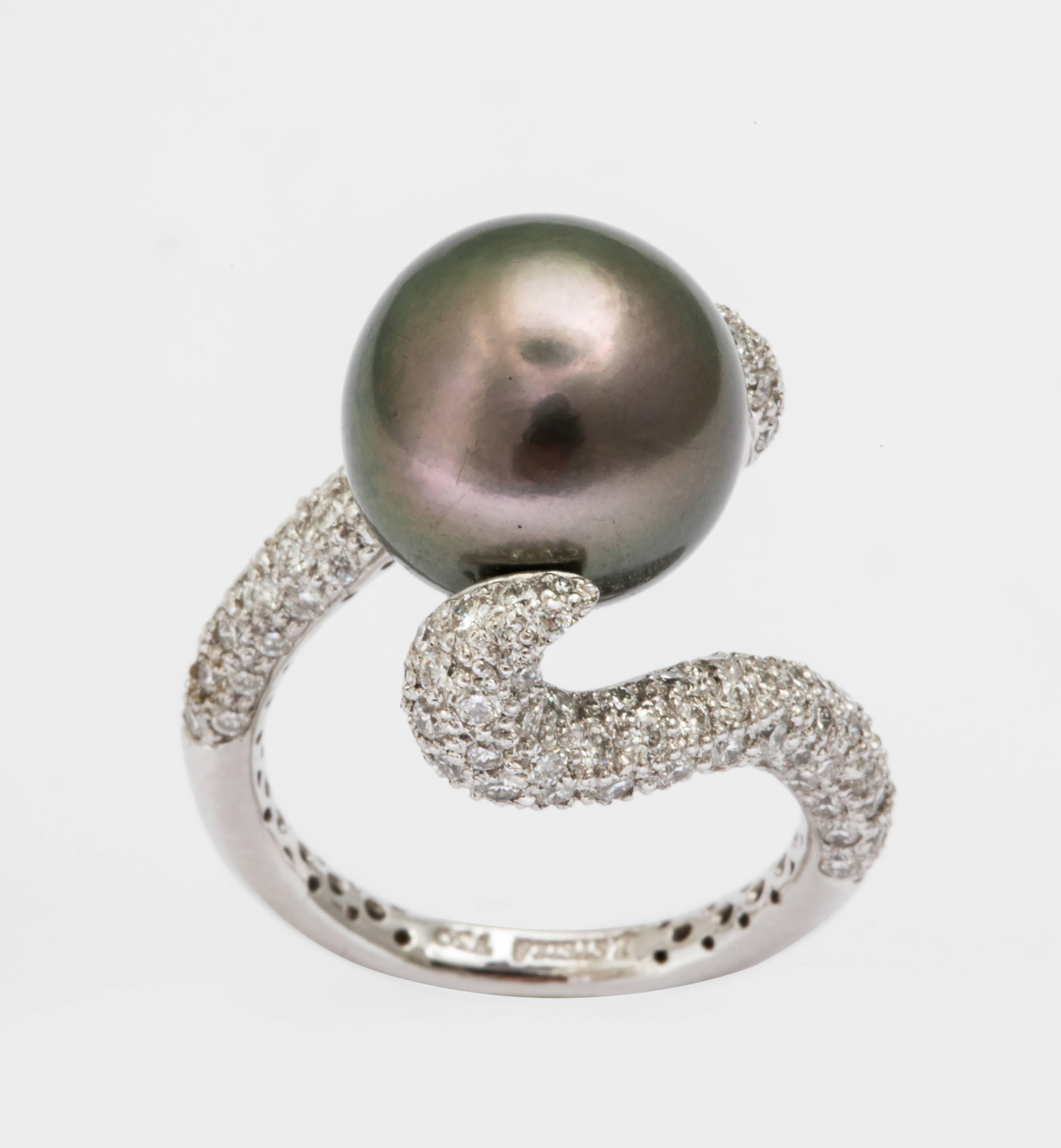 tahitian pearl engagement rings
