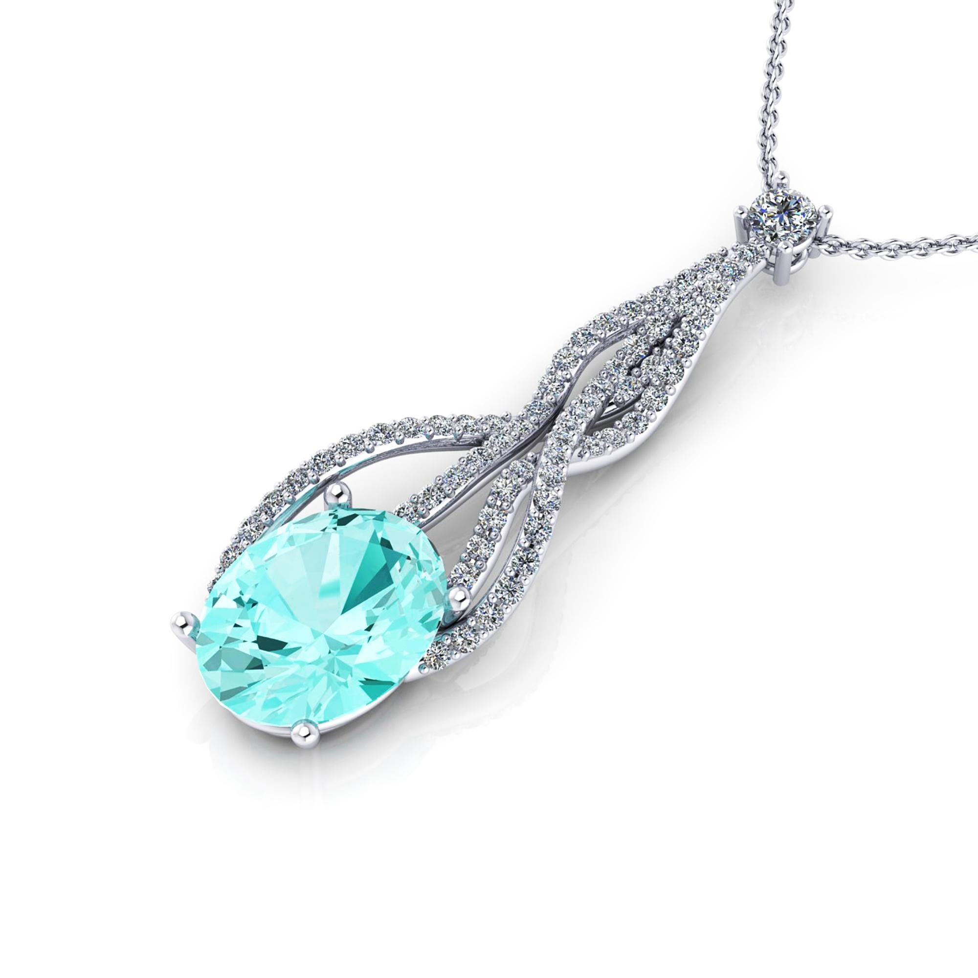 paraiba tourmaline pendant necklace