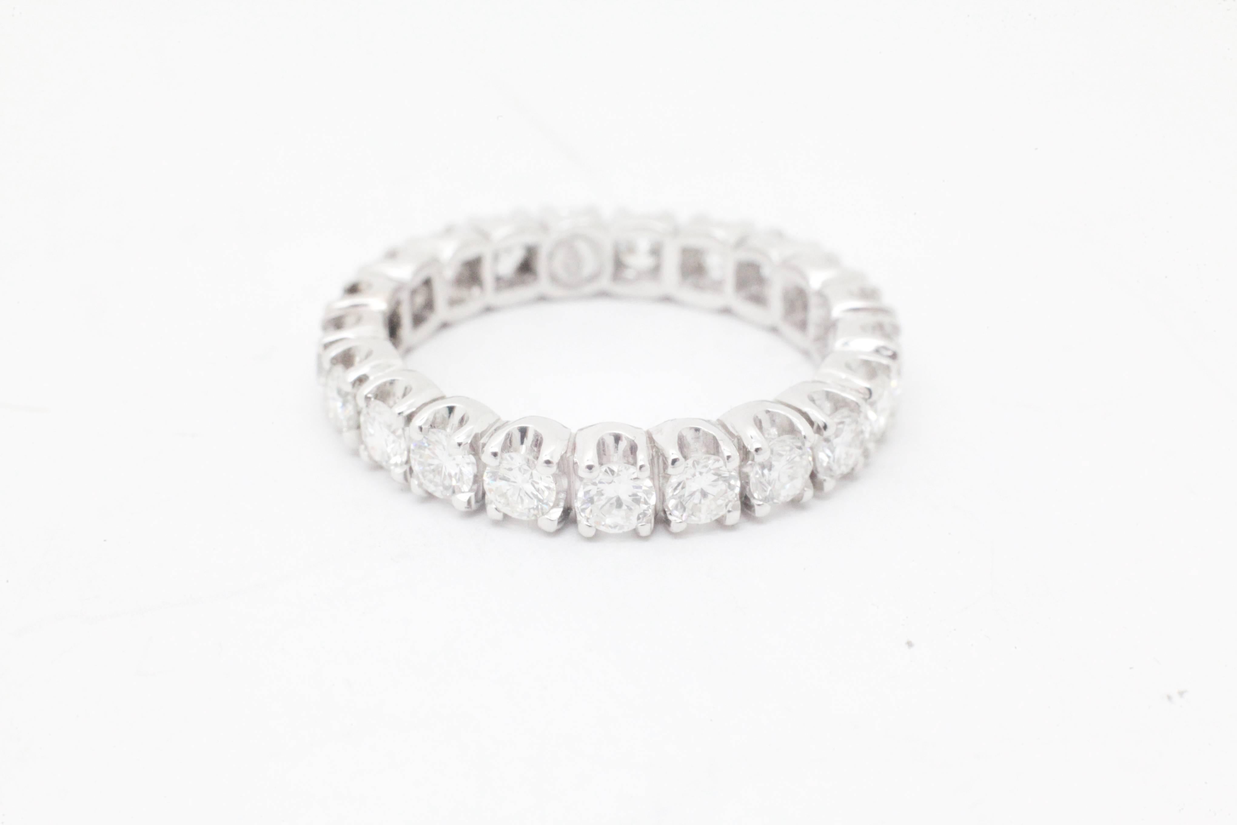 1.74 carat Eternity diamond band in 18k white gold by FERRUCCI 


 
