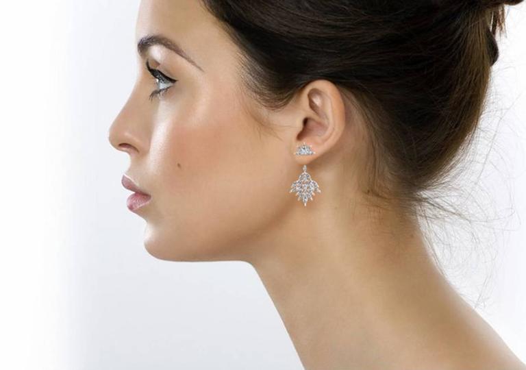 5.00 Carat Marquise Diamond Stylish Modern Earrings  In New Condition For Sale In New York, NY