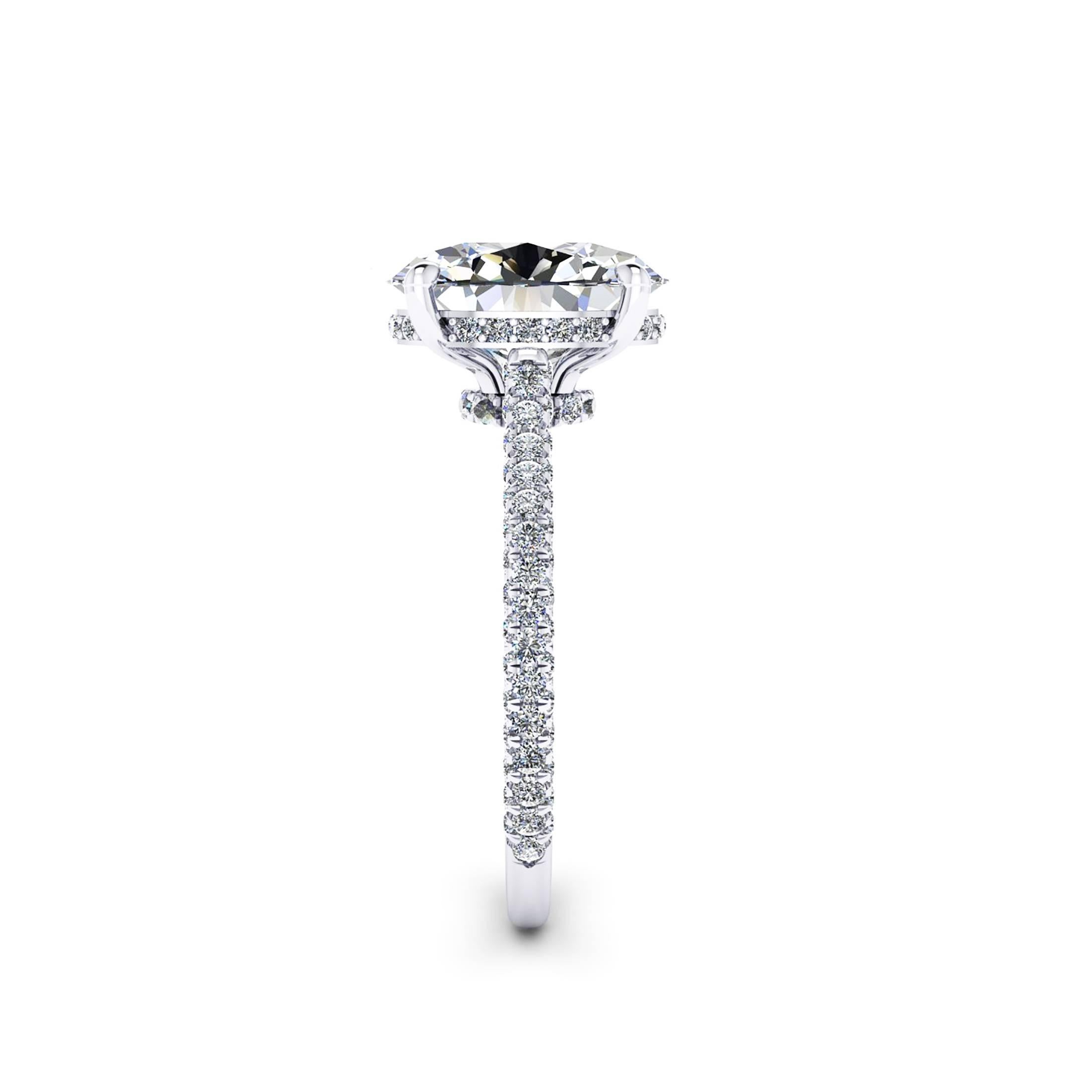 0.9 carat oval diamond ring