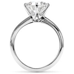 Tiffany & Co. 2.35 Carat Diamond Platinum Solitaire Ring