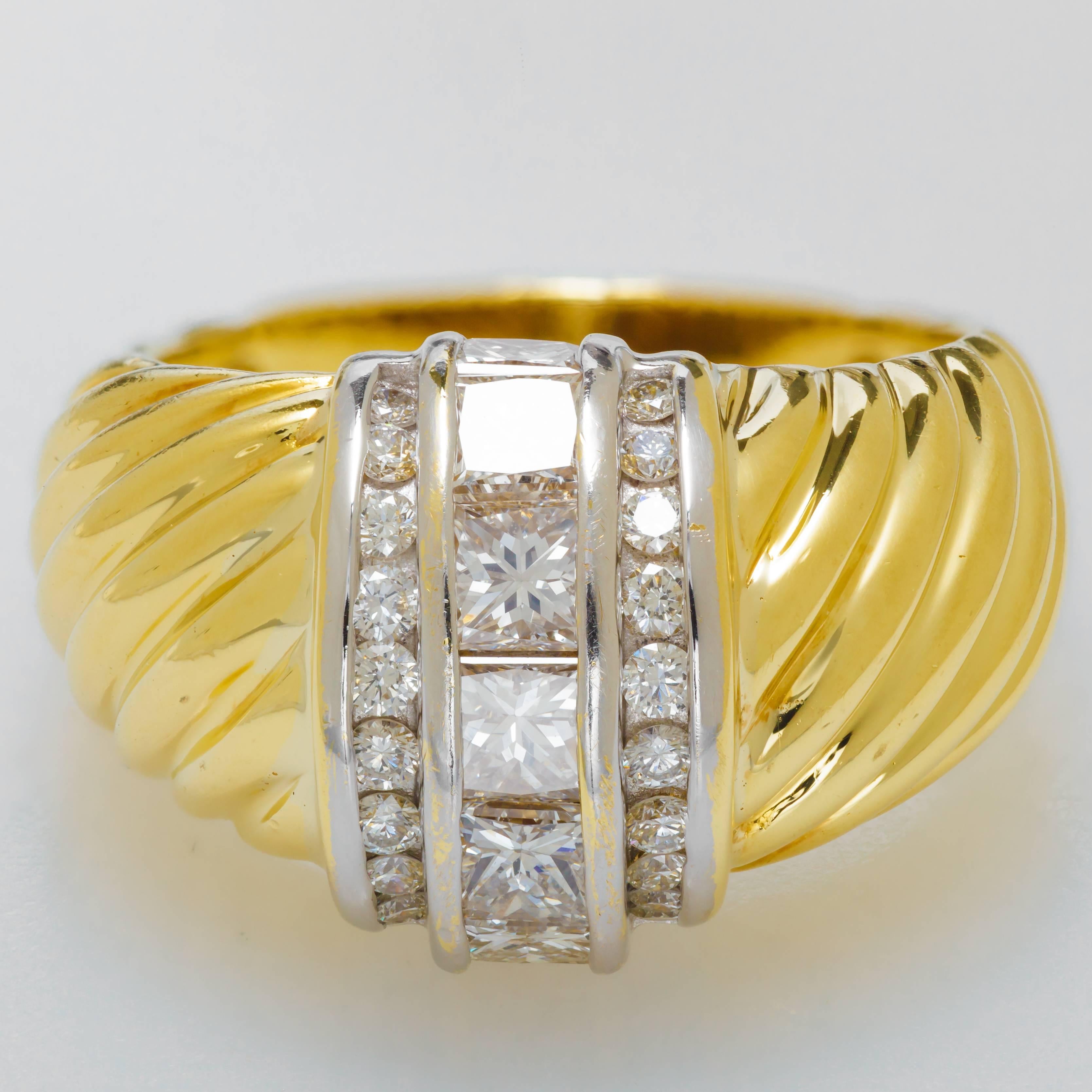 gold cable ring