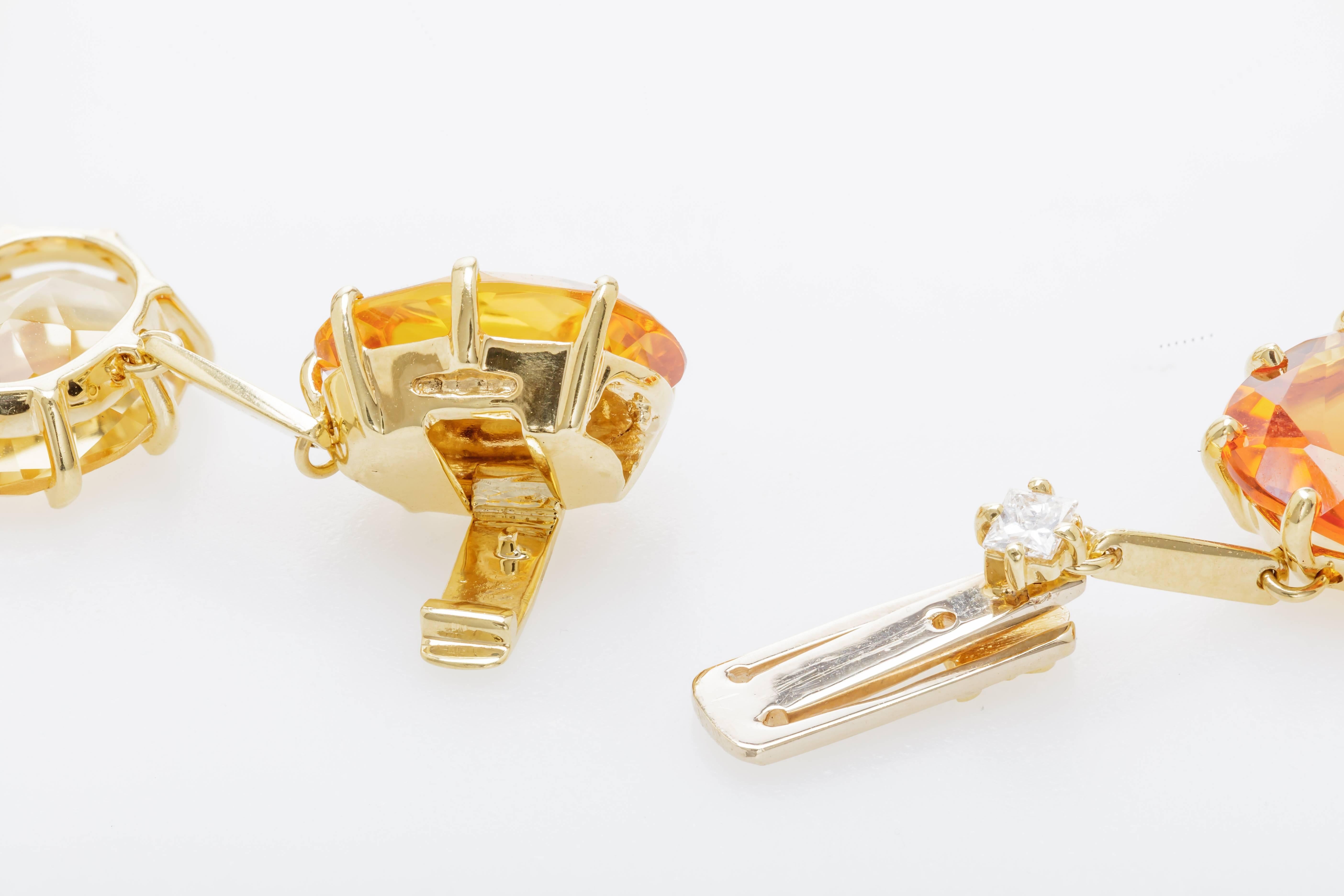Women's H. Stern Citrine Sapphire Diamond Gold Sunrise Bracelet 