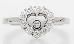 Chopard 0.39 Carat Diamonds White Gold Happy Heart Ring