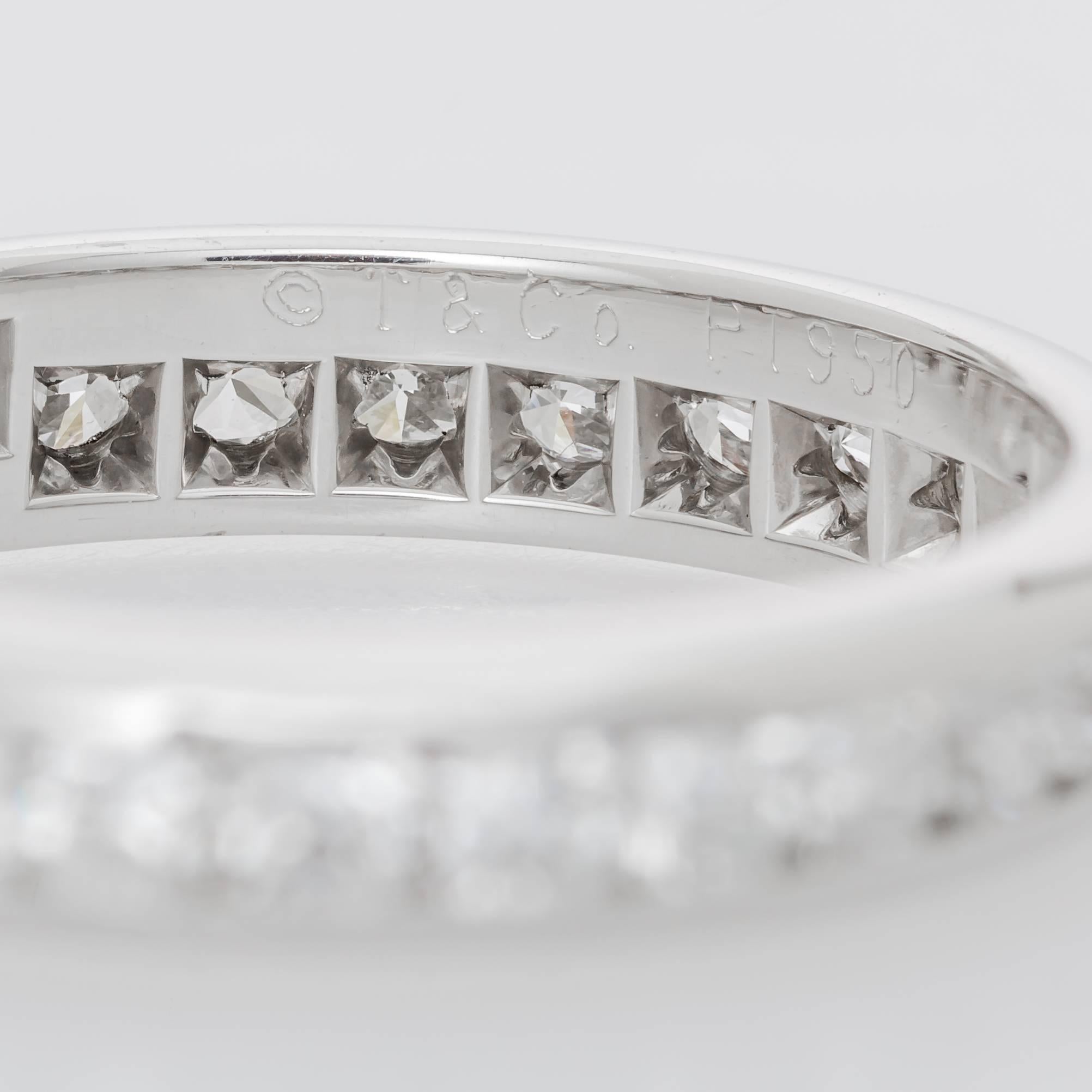 Tiffany & Co. 2.00 ct. Platinum and Diamond Lucida Eternity Band In Excellent Condition In Houston, TX