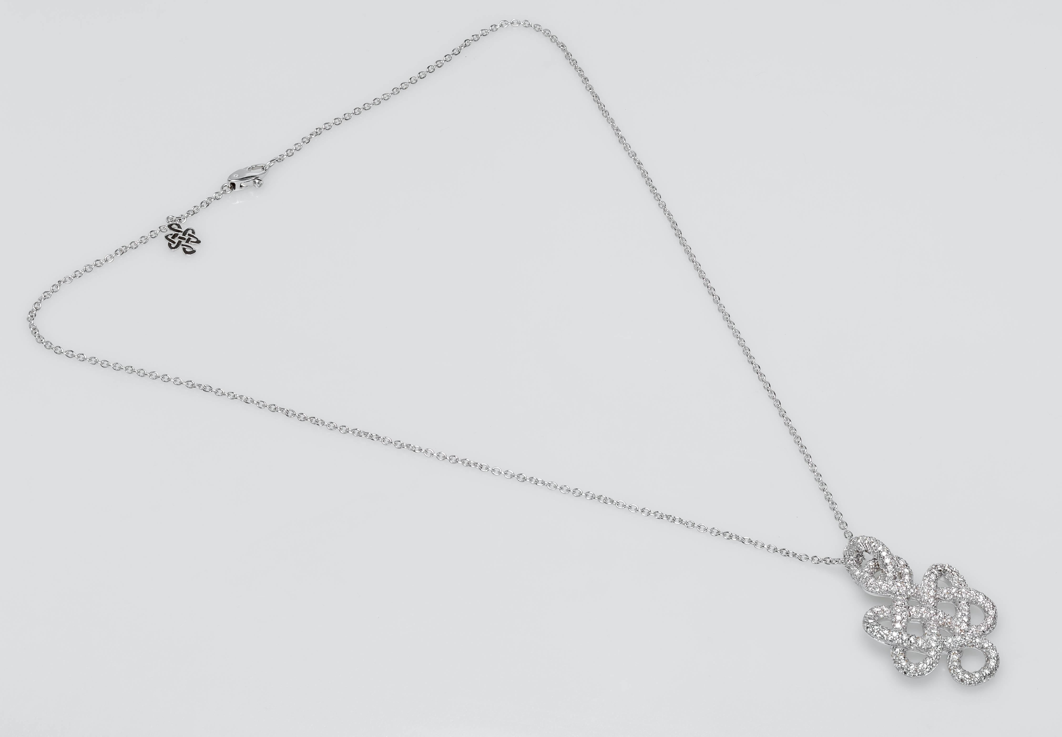 Women's H. Stern Diane von Furstenberg 1.57 Carats Diamonds Gold Necklace