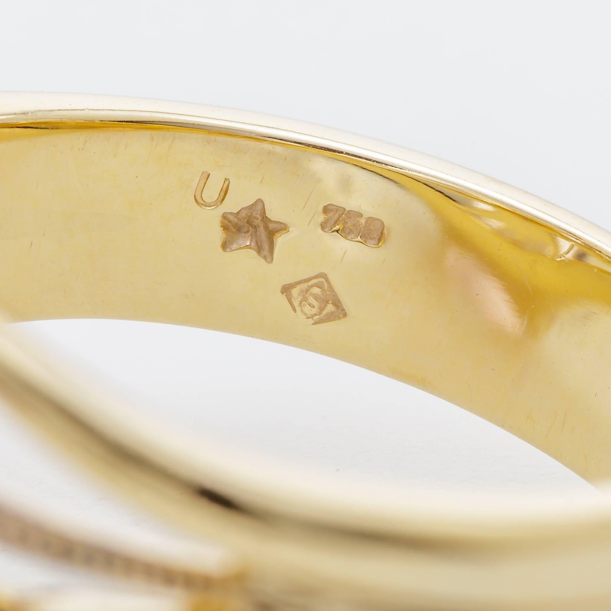 H. Stern 12.69 Carat Amethyst Diamond Noble Gold Ring  2
