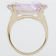 H. Stern 18.22 Carat Amethyst  Diamond Gold Cobblestone Ring