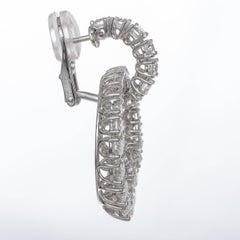 Chopard Diamond Earrings 18k White Gold and 9.40 ct. Round Brilliant Diamonds