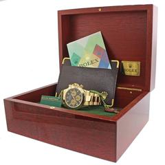 Rolex Daytona Paul Newman 116528 18k Gold Chronograph Watch