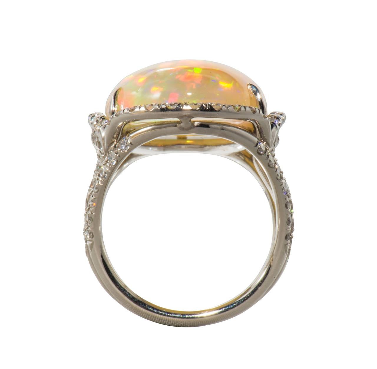 Welo Opal Diamond Cocktail Ring 2