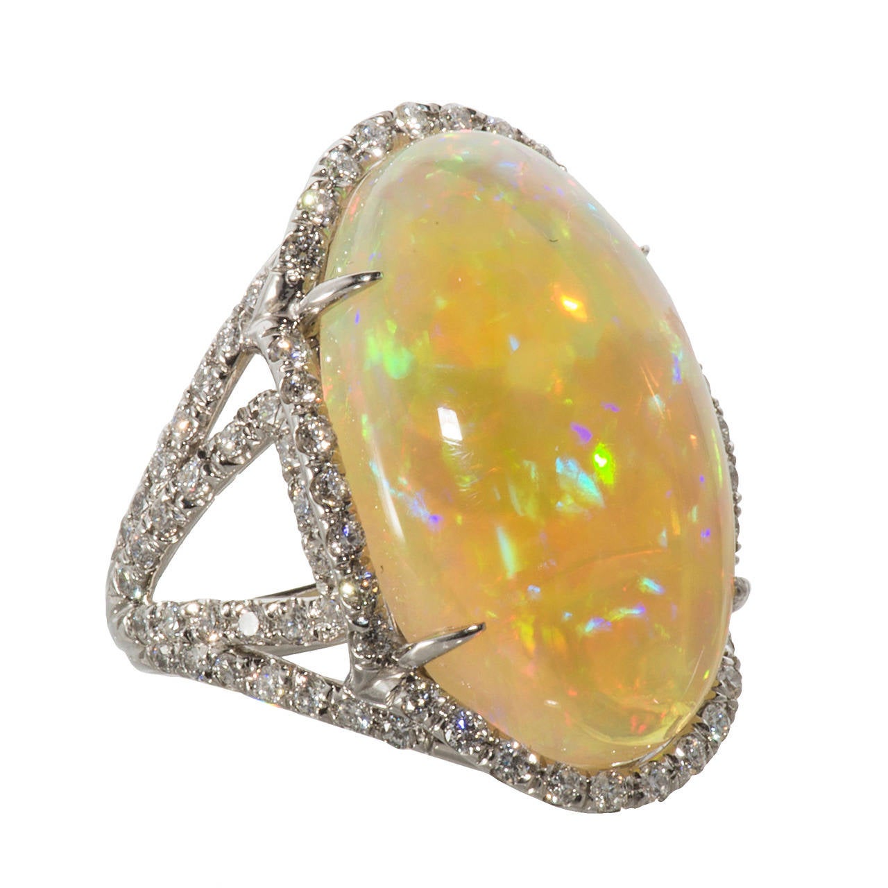 Welo Opal Diamond Cocktail Ring