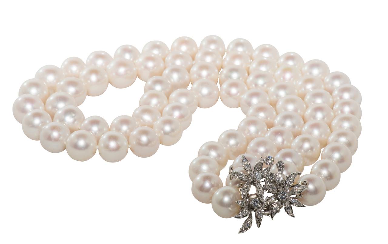 Women's Double Strand Cultured Pearl Necklace