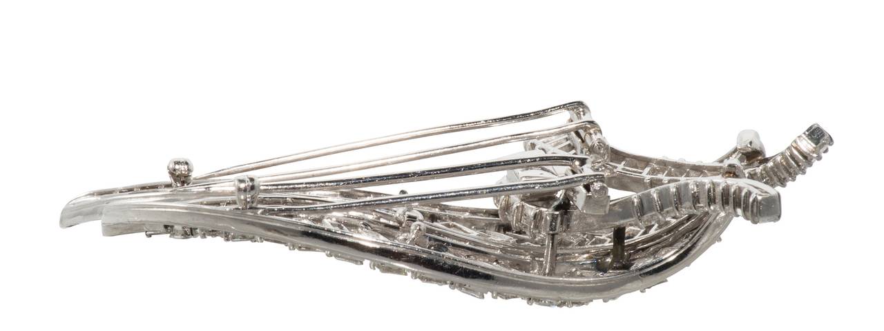 Pair of Boucheron Diamond Platinum Dress Clips