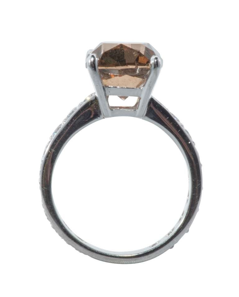 Contemporary Fancy Brown Diamond Ring