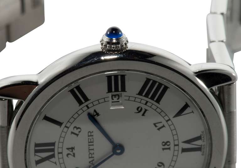 Cartier Stainless Steel Ronde Wristwatch 1