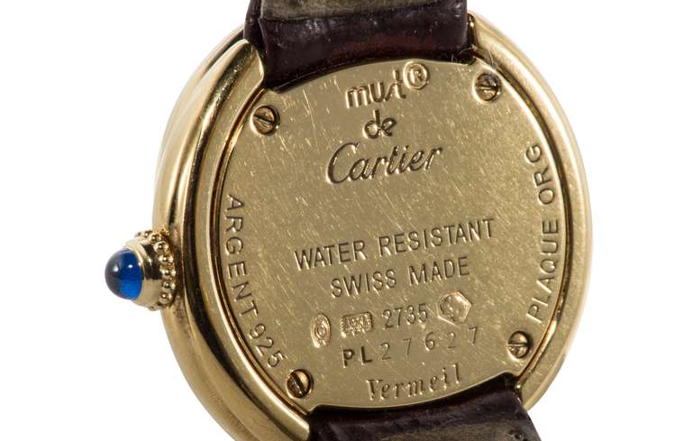 Montre-bracelet Must de Cartier Trinity en A Silver Silver Vermeil pour femme