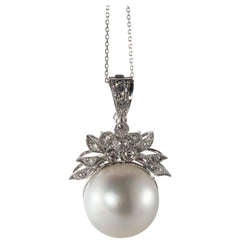 Pearl Diamond Pendant