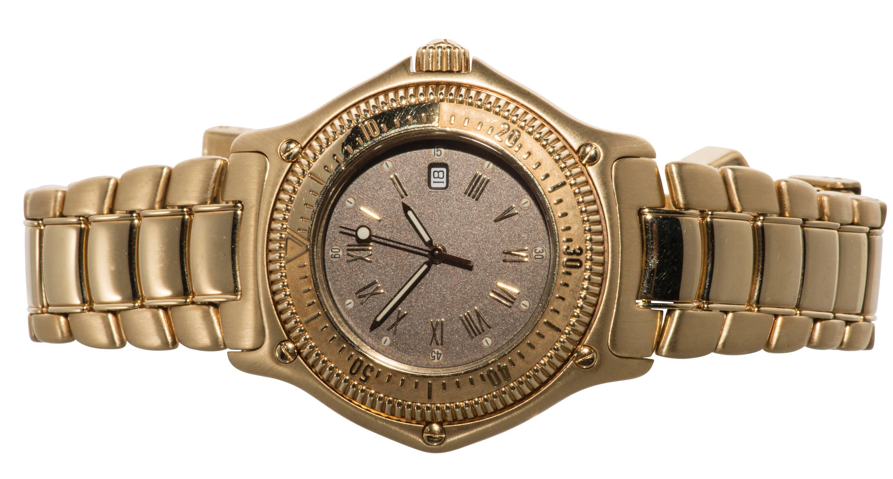 Women's Ebel Yellow Gold Discovery Wristwatch