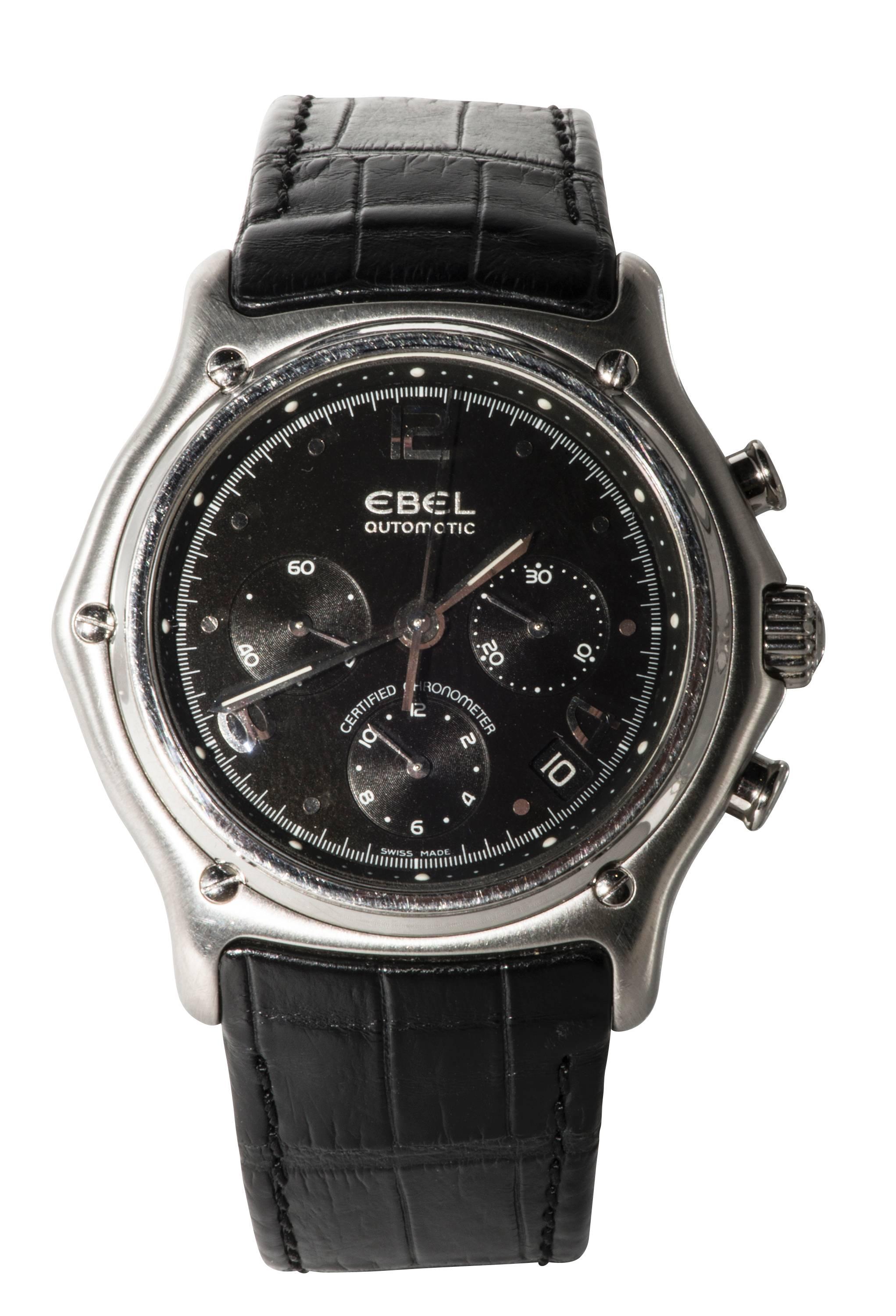 Ebel Stainless Steel Chronograph Automatic Wristwatch 2