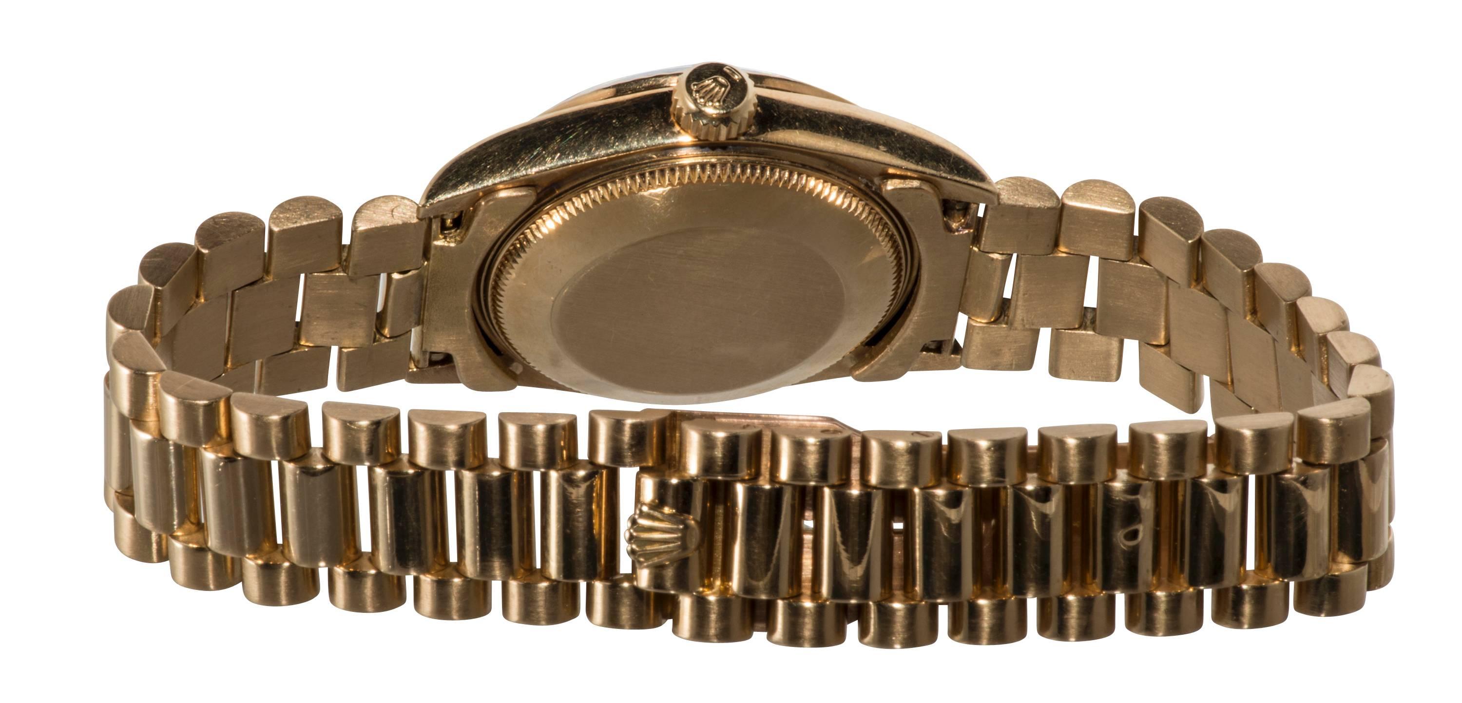 Women's or Men's Rolex Yellow Gold President Wristwatch