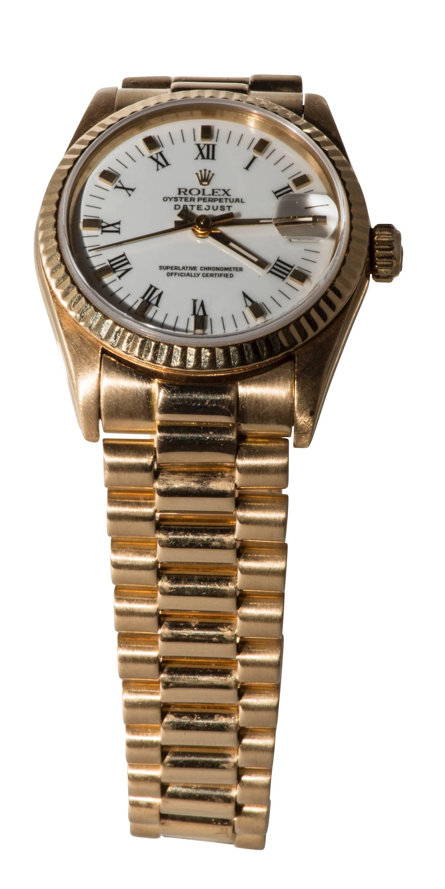 Rolex Yellow Gold President Wristwatch In Excellent Condition In Houston, TX