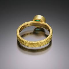 Usakos Tourmaline Diamonds Gold Band Ring