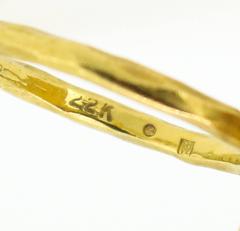 Cathy Waterman Diamond Gold Cross-Style Cherub Ring