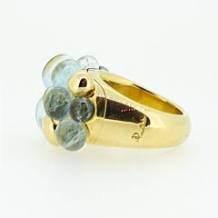 Pomellato Capri 18k Yellow Gold and Aquamarine Ring