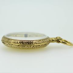 Reloj de bolsillo de oro amarillo de 18 quilates MI Tobias and Co. anterior a 1822 con llave de cuerda