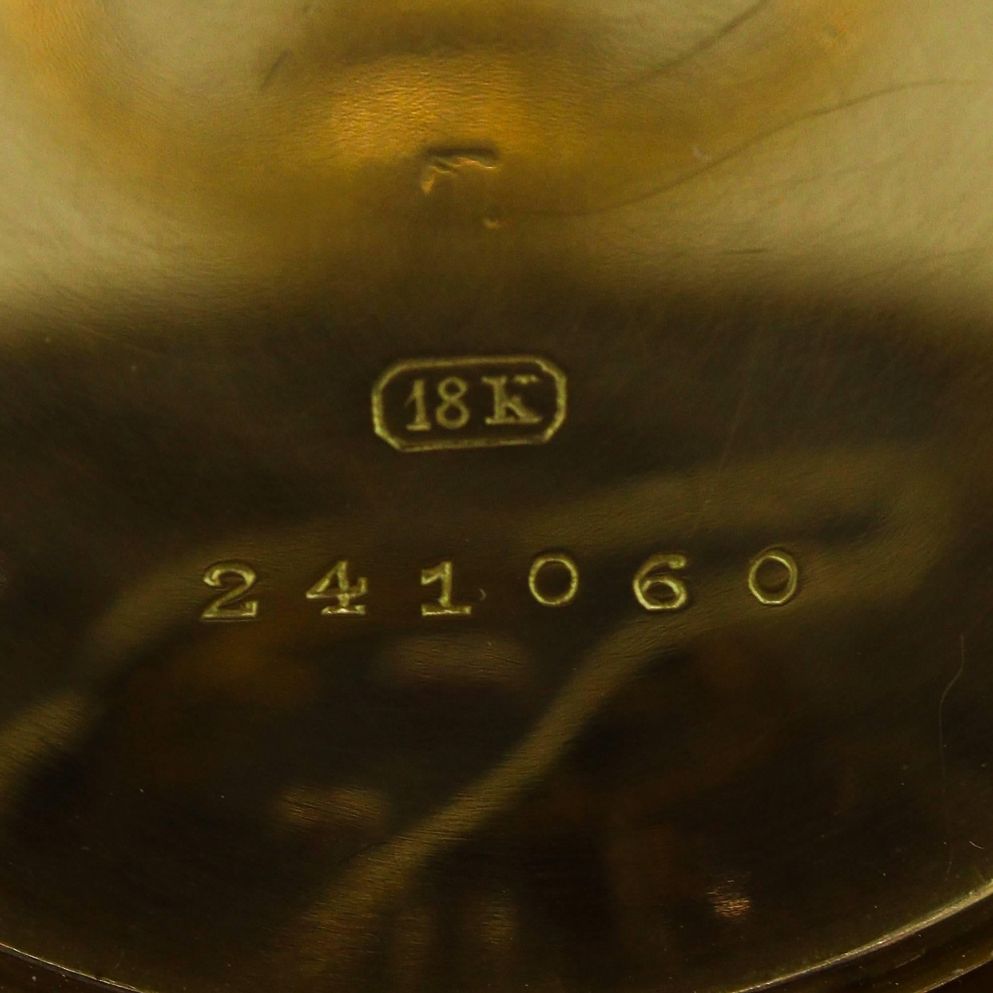Women's or Men's 1905 Patek Philippe and Shreve and Co 18K Yellow Gold Pocket Watch