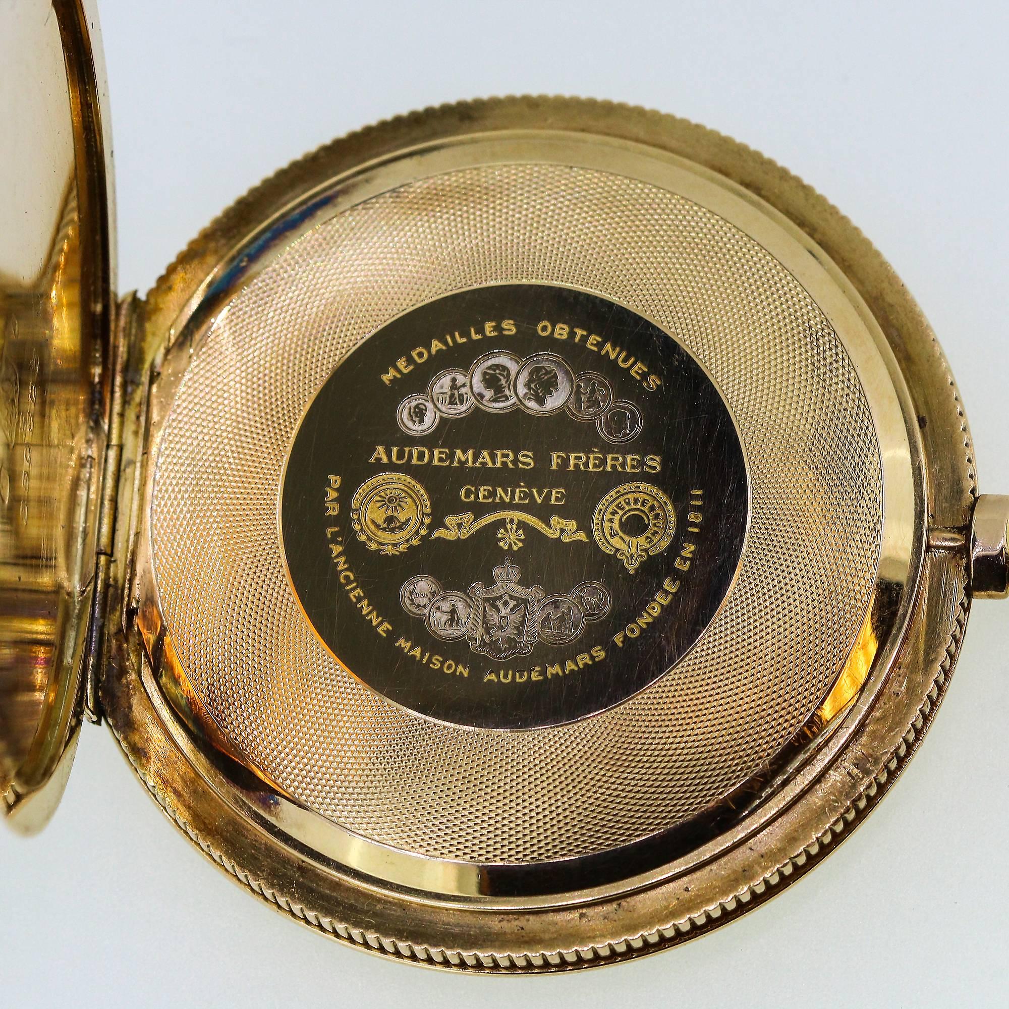 Audemars Freres Yellow Gold Pocket Watch Circa 1900 2