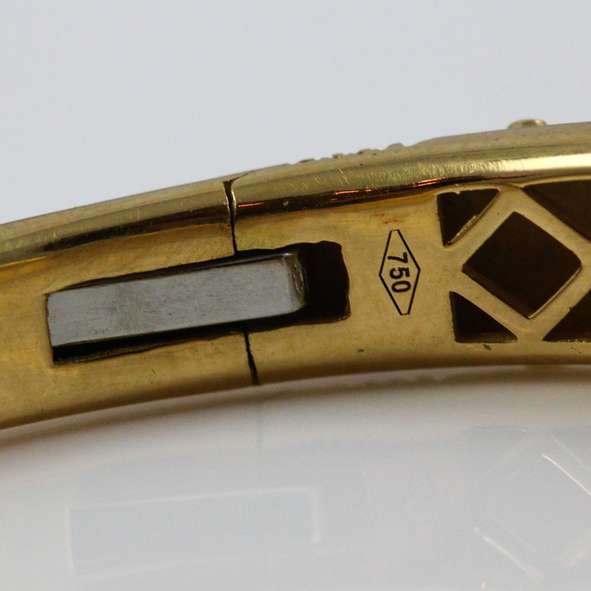 Temple St. Clair Diamonds Gold Nomad Bella Bangle Bracelet 1