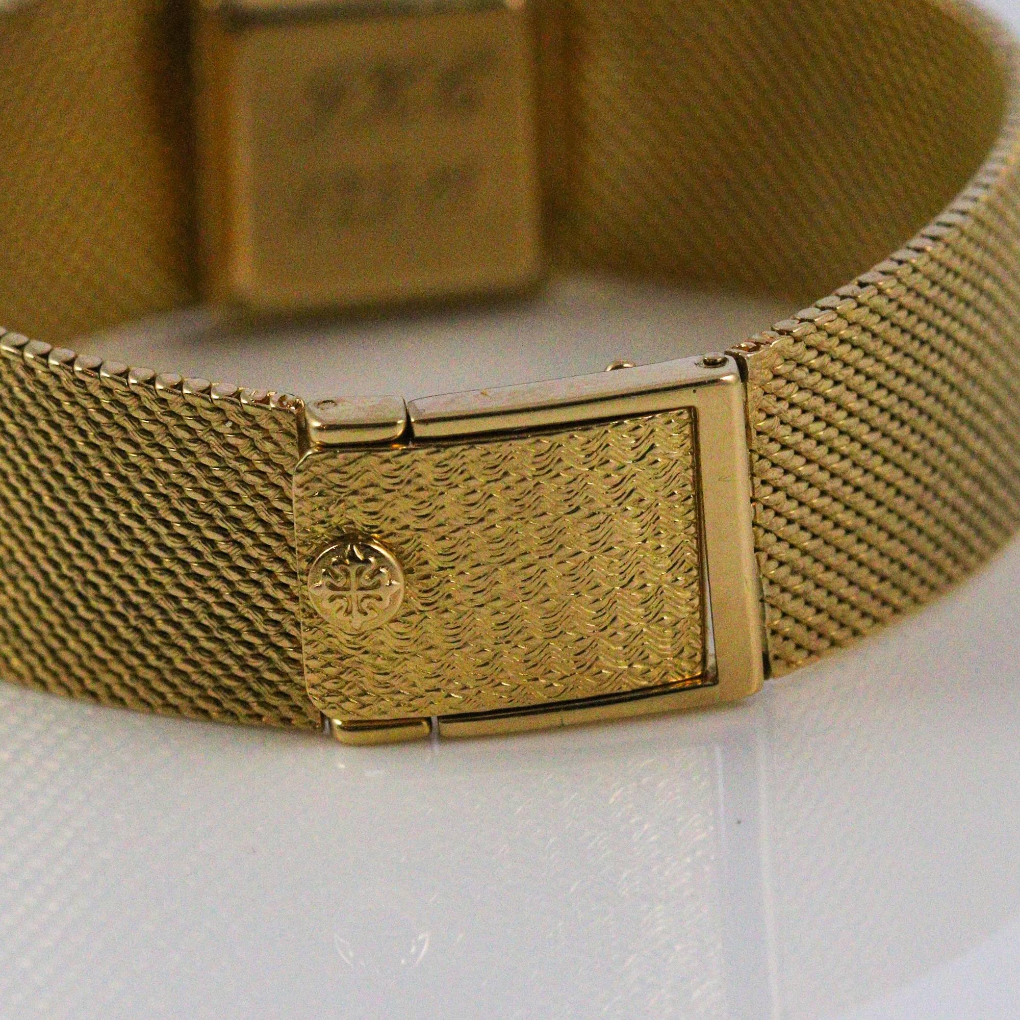 Modern Patek Philippe and Tiffany & Co. Ladies Yellow Gold Diamond Wristwatch