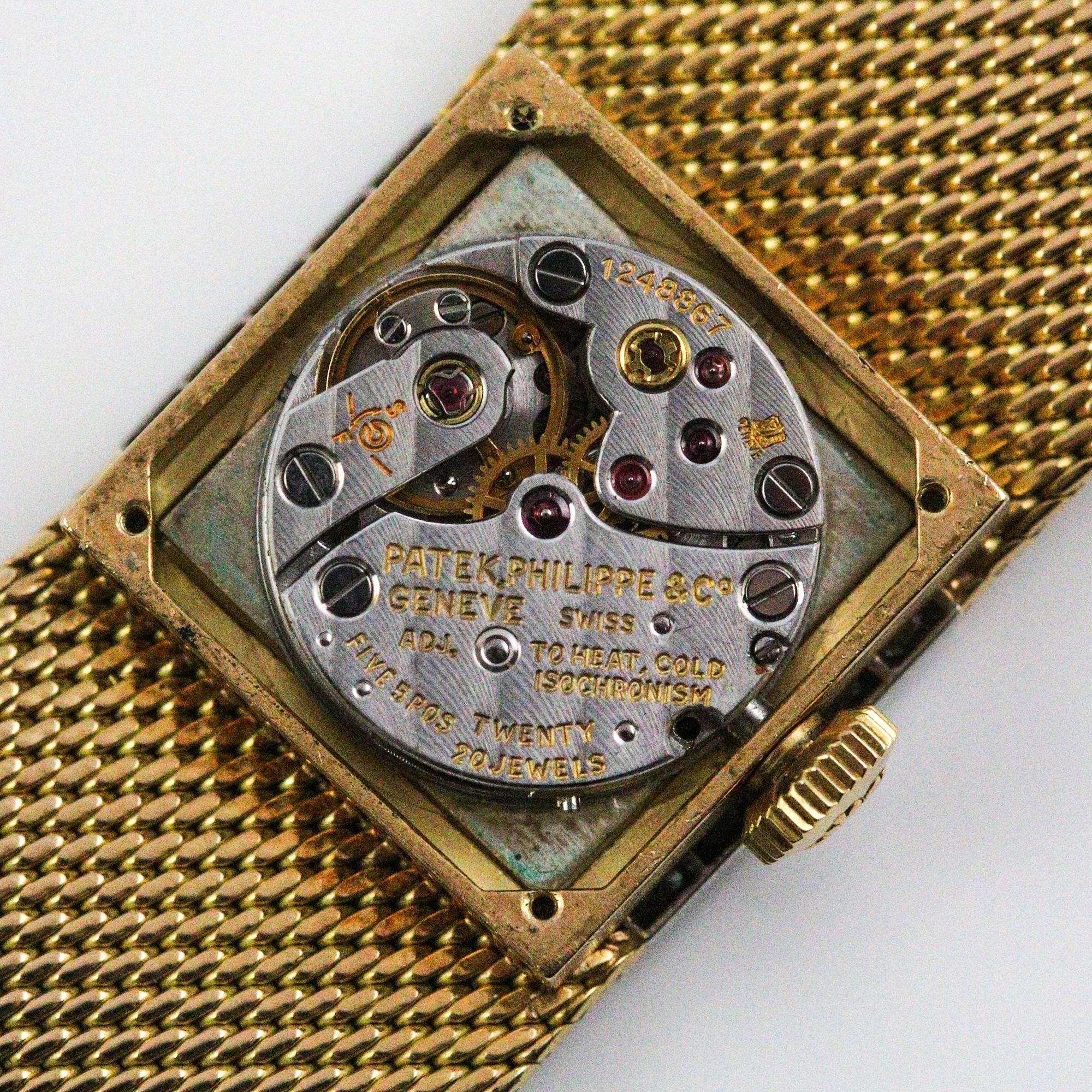 Patek Philippe and Tiffany & Co. Ladies Yellow Gold Diamond Wristwatch 3