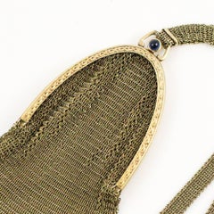 Victorian 14k Yellow Gold Mesh Purse