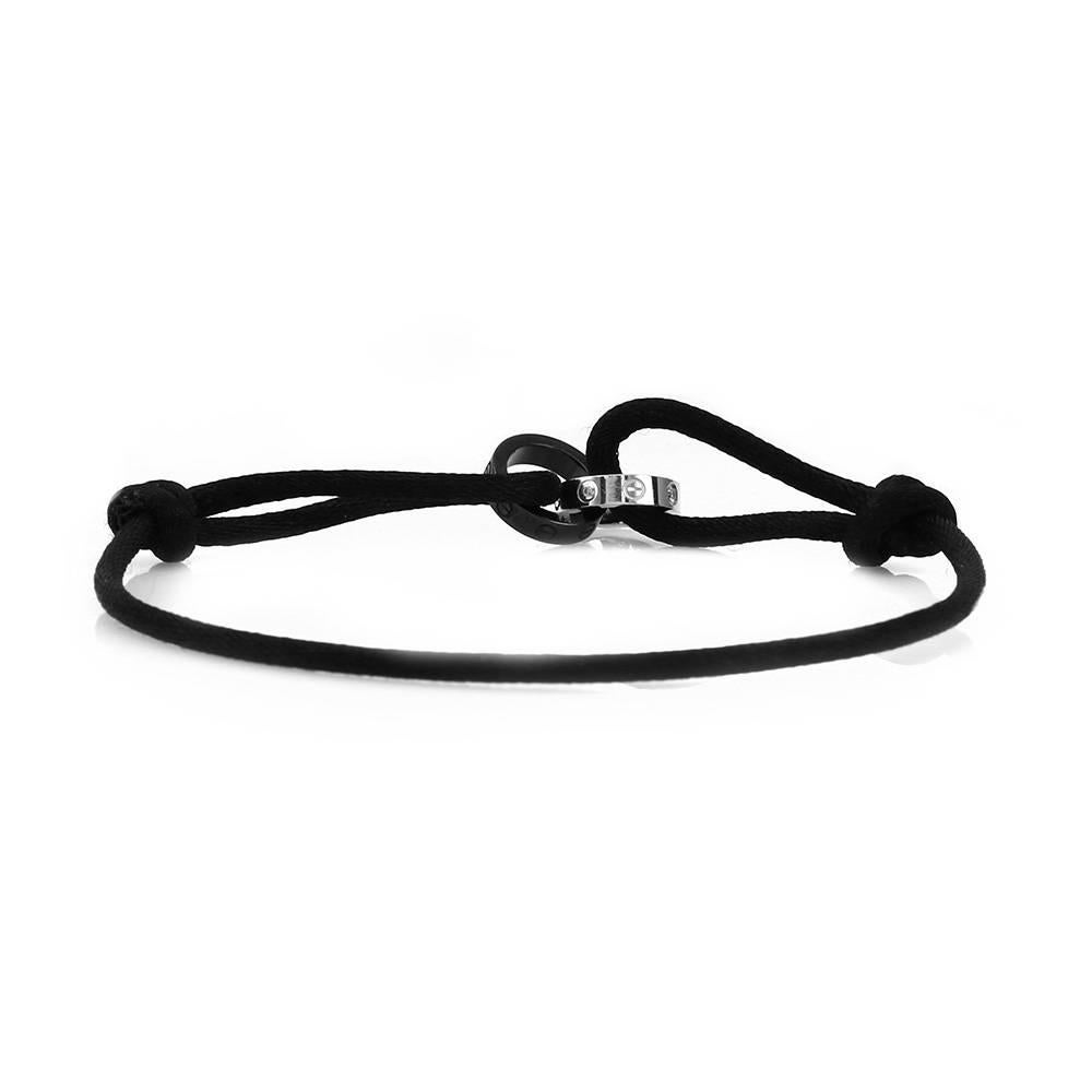 cartier love bracelet black cord