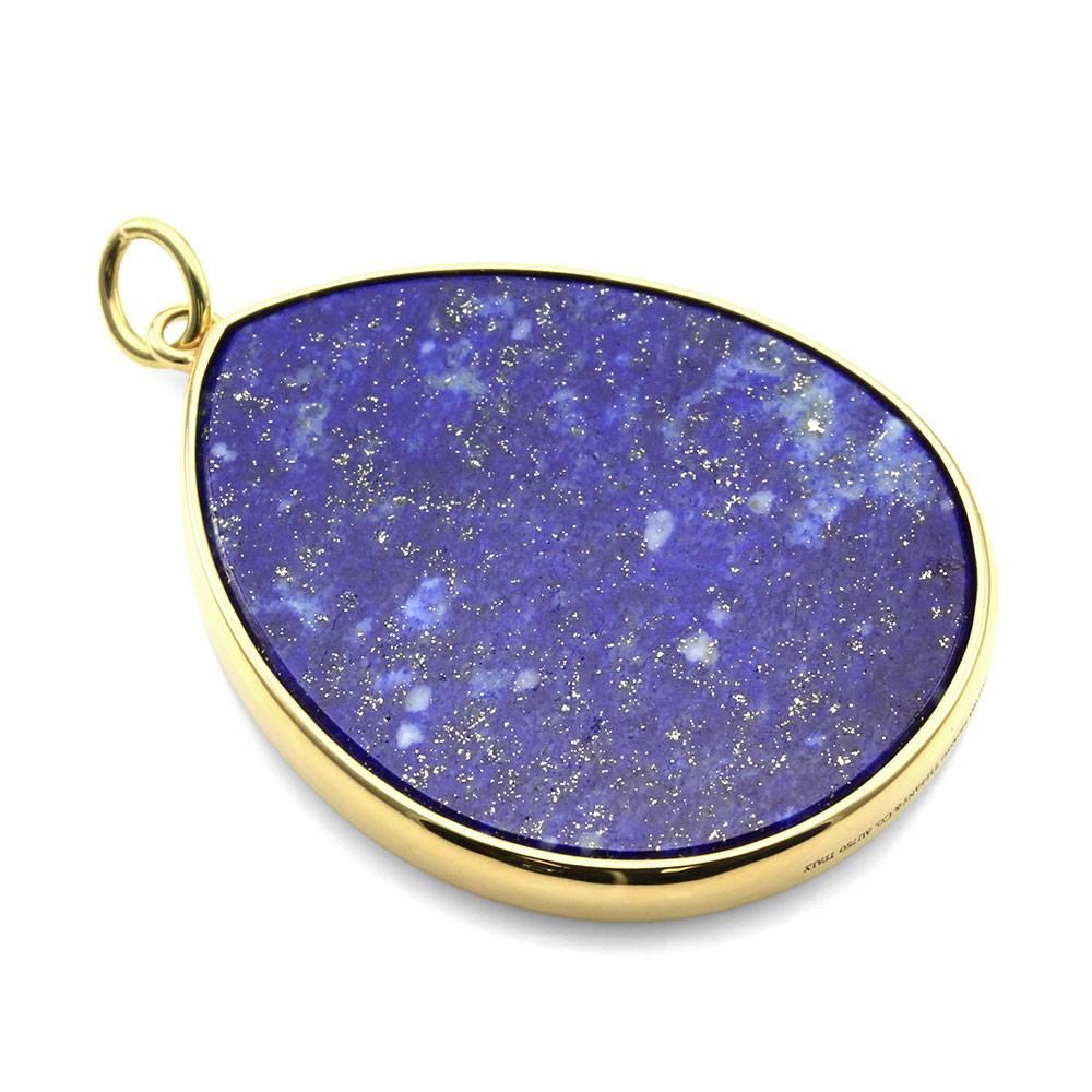 Tiffany & Co. Villa Paloma Palm Necklace w/ Lapis Lazuli in 18K Yellow Gold 1