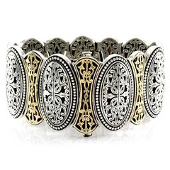 Phillip Gavriel Byzantine Collection Silver Gold Bracelet