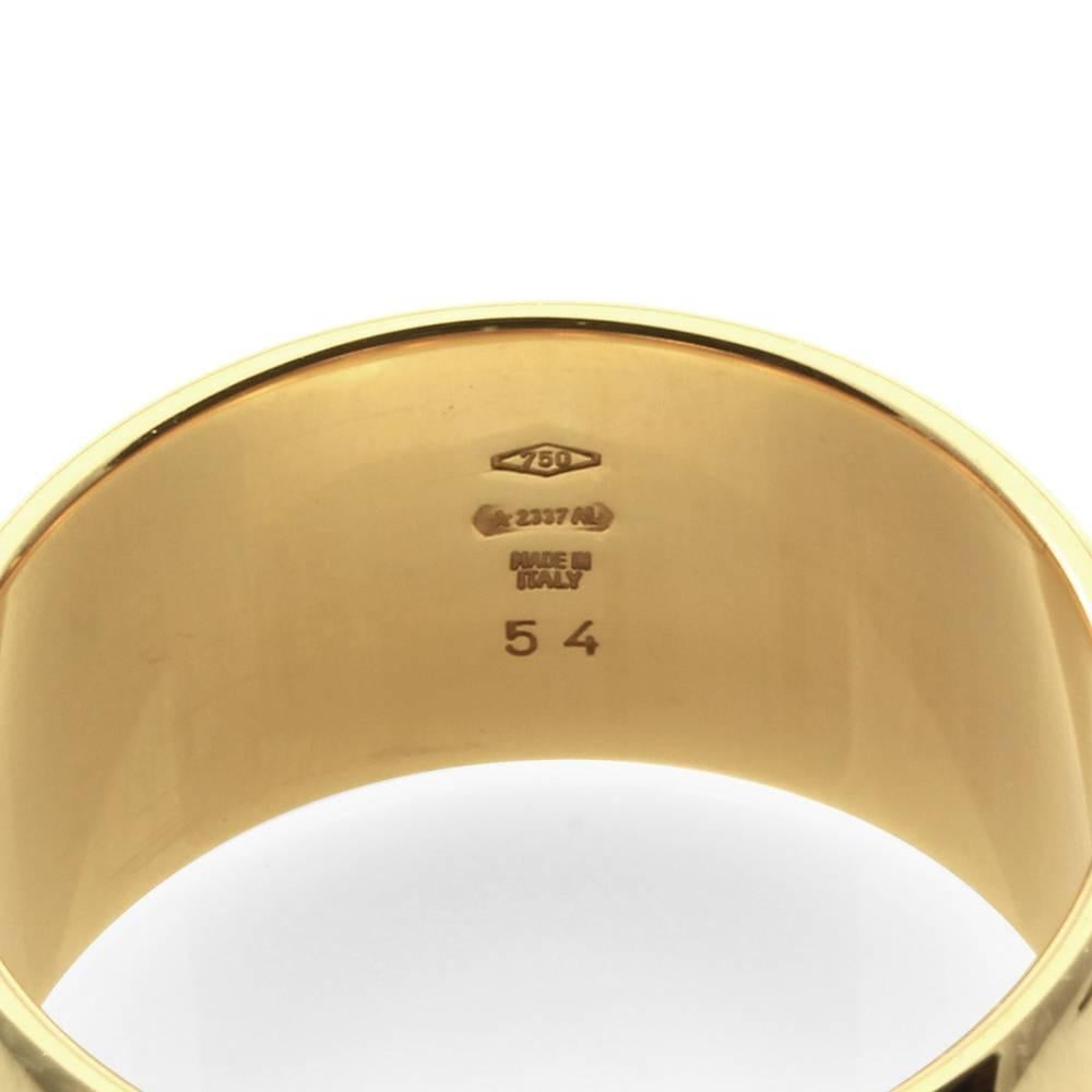 Bvlgari Monologo Pavé Diamond Gold Band For Sale 2