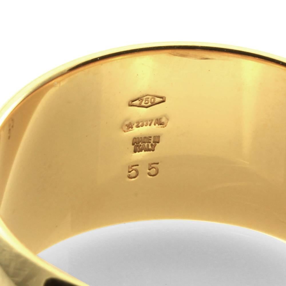 Bulgari Monologo Collection Gold Band Ring For Sale 2