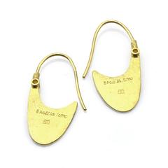 Gurhan Hammered Gold Drop Earrings