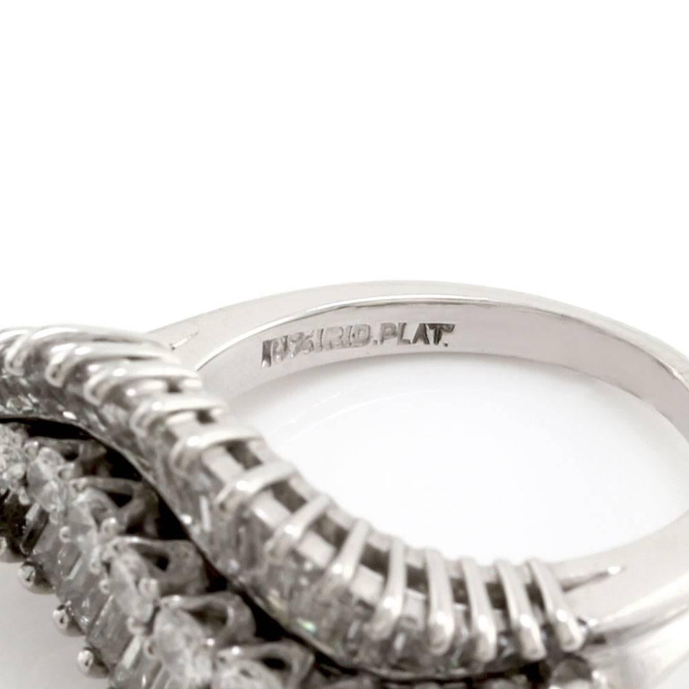 Diamond Platinum Cluster Ring   2