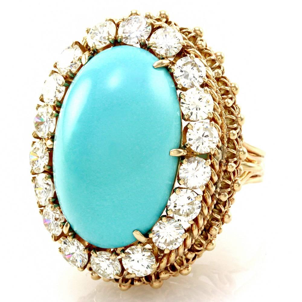 persian turquoise rings