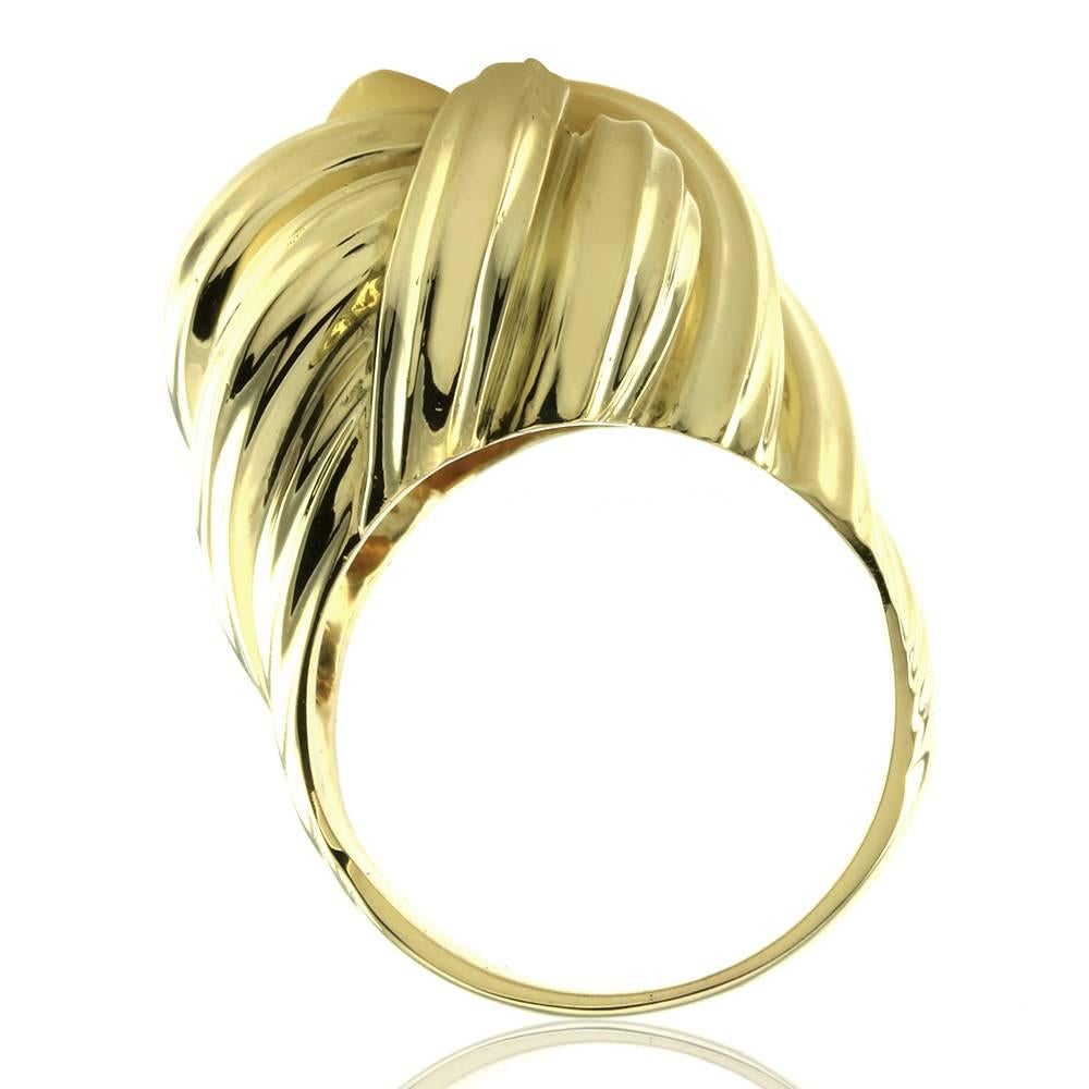 Henry Dunay Woven Gold Dome Gold Ring 1